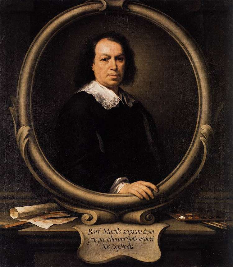 自画像 Self portrait (c.1670 - 1673)，巴托洛梅·埃斯特万·穆立罗