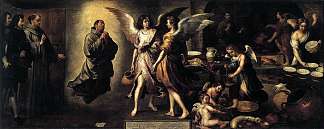 天使的厨房 The Angels’ Kitchen (1646)，巴托洛梅·埃斯特万·穆立罗
