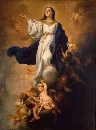 圣母升天 The Assumption of the Virgin (1670)，巴托洛梅·埃斯特万·穆立罗