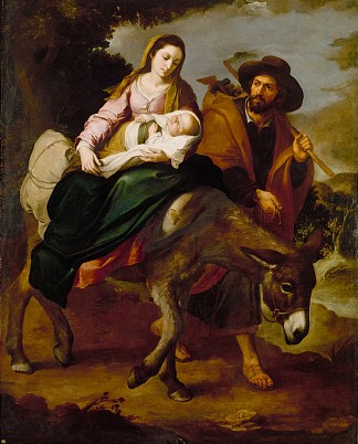 飞往埃及 The Flight into Egypt (1647 – 1650)，巴托洛梅·埃斯特万·穆立罗