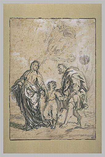 婴儿耶稣，在圣母和圣约瑟夫之间 The Infant Jesus, between the Virgin and St. Joseph，巴托洛梅·埃斯特万·穆立罗