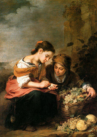小卖水果的人 The Little Fruit-Seller (1670 – 1675)，巴托洛梅·埃斯特万·穆立罗