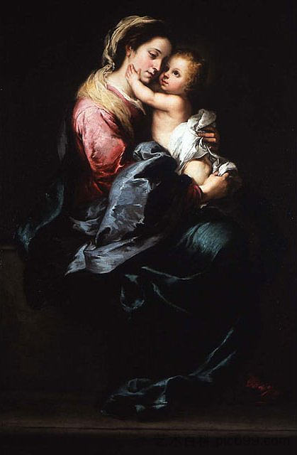 处女与圣婴 Virgin and Child (1650),巴托洛梅·埃斯特万·穆立罗