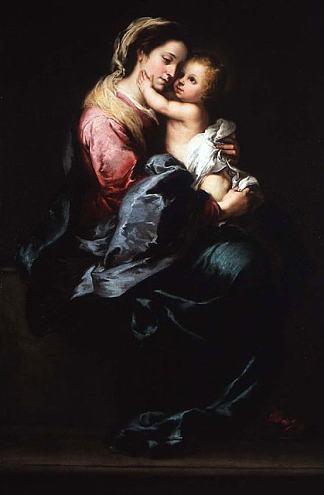 处女与圣婴 Virgin and Child (1650)，巴托洛梅·埃斯特万·穆立罗