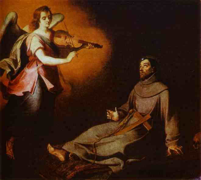 对圣弗朗西斯的愿景 Vision to St. Francis (1645 - 1646)，巴托洛梅·埃斯特万·穆立罗