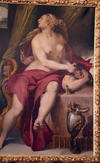 卢克丽霞的自杀 Lucretia’s Suicide (c.1545 – c.1550)，巴尔托洛梅奥·帕塞罗蒂