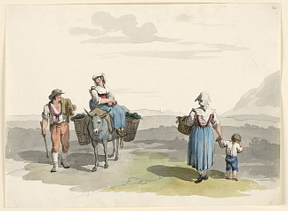 在通往蒂沃利的路上 On the Road to Tivoli (1808)，巴尔托洛梅奥·皮内利