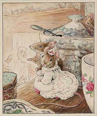 老鼠听裁缝的哀叹 The Mice Listen to the Tailor’s Lament (1902)，碧雅翠丝·波特
