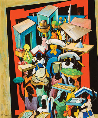 市场， 海地 Marché, Haïti (1963)，博福德·德莱尼