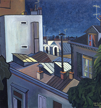 巴黎屋顶，蒙马特 Paris Rooftops, Montmarte (1965)，博福德·德莱尼
