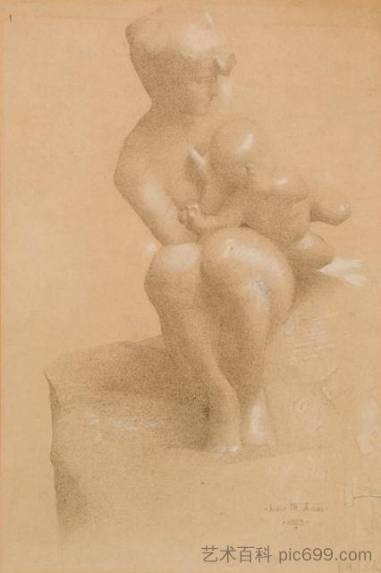 爱的飞行（罗丹） The Flight of Love (Rodin) (1923)，博福德·德莱尼