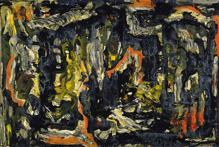 天堂，三联画的面板 Paradis, Panel of the triptych (1956)，贝贾特·萨德尔