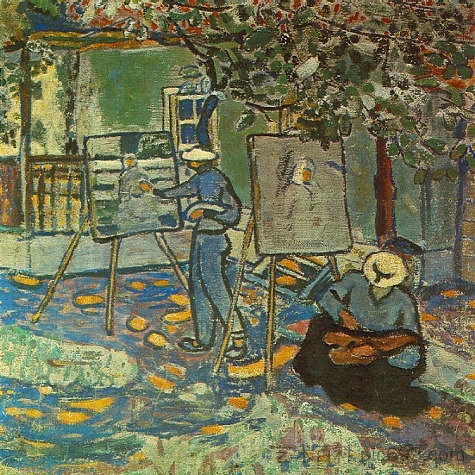 户外画家 Painters Outdoor (1906)，贝拉克佐贝尔