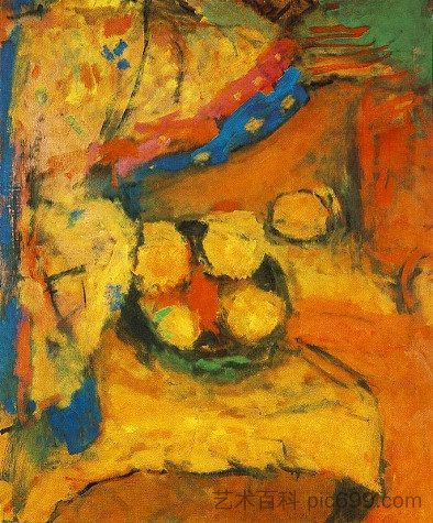 黄色静物 Still-life in Yellow (1960)，贝拉克佐贝尔