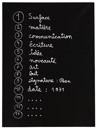 （1）表面 （2）材料 （3）通信 (1) Surface (2) Matière (3) Communication (1971)，在