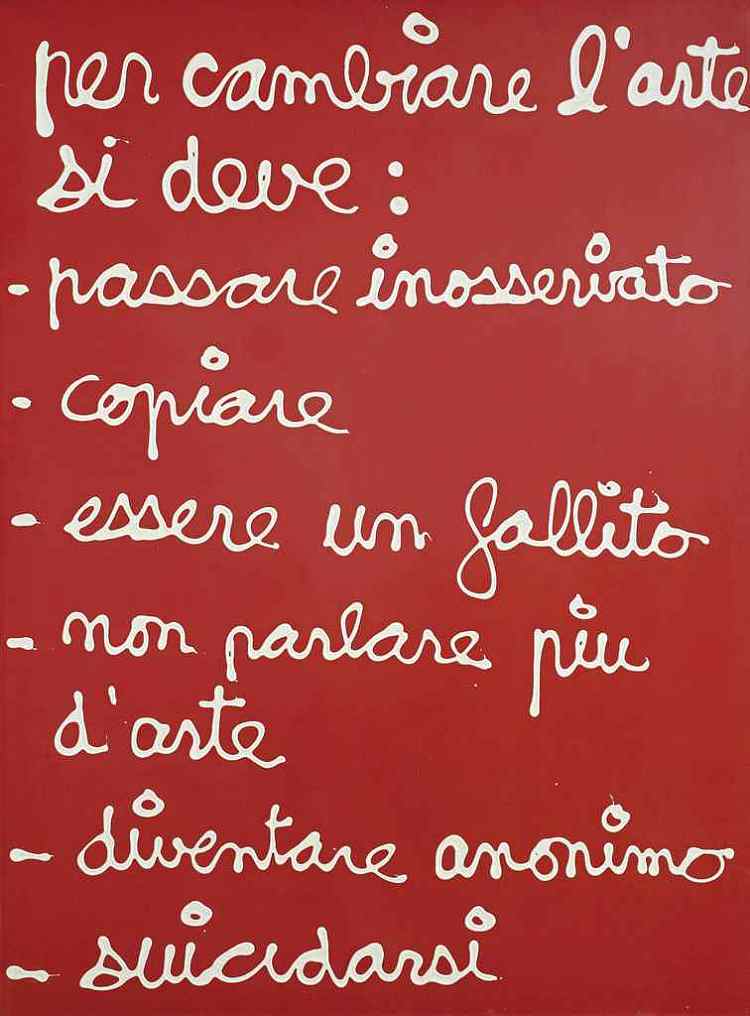 改变艺术 Per cambiare l'arte (1975)，在