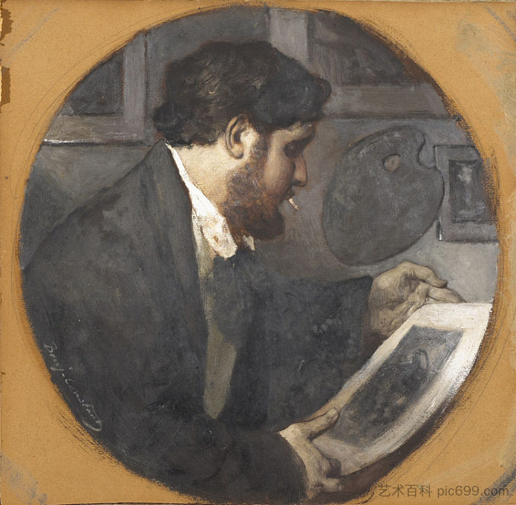 艺术家之子伊曼纽尔的肖像 Portrait of Emmanuel, Son of the Artist，本杰明·康斯坦斯