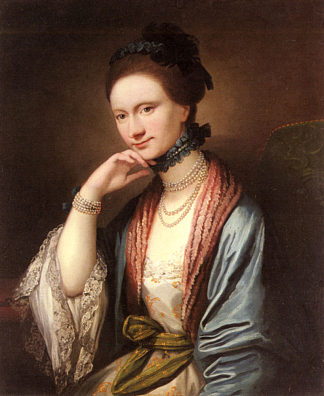 安·芭芭拉·希尔·梅德利科特的肖像 Portrait of Ann Barbara Hill Medlycott (1788)，本杰明·韦斯特