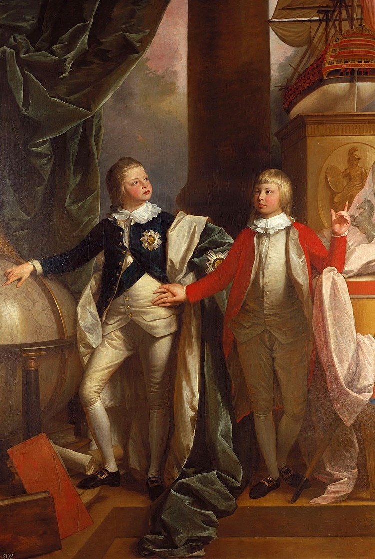 威廉王子和爱德华王子 Princes William and Edward (1778)，本杰明·韦斯特