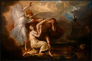 将亚当和夏娃驱逐出乐园 The Expulsion of Adam and Eve from Paradise (1791)，本杰明·韦斯特