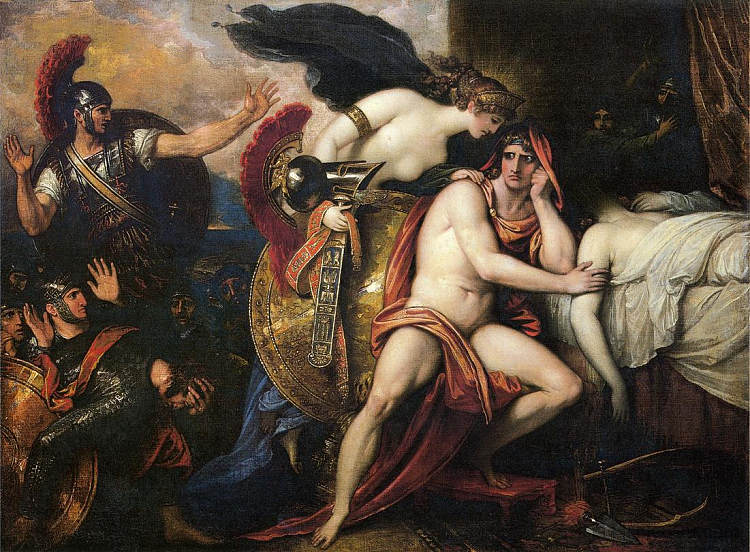 忒提斯将盔甲带给阿喀琉斯 Thetis Bringing the Armor to Achilles (1806 - 1808),本杰明·韦斯特