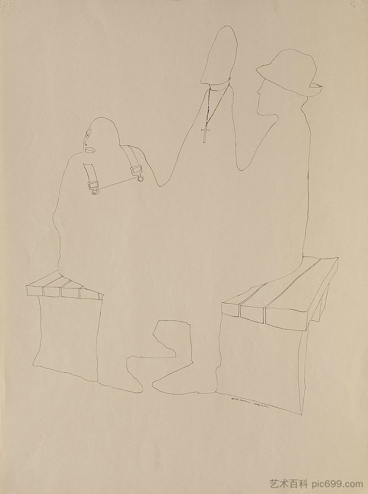 国际象棋#2（垃圾研究） Chessmen #2 (Study for Trash) (1971)，班尼安德鲁斯