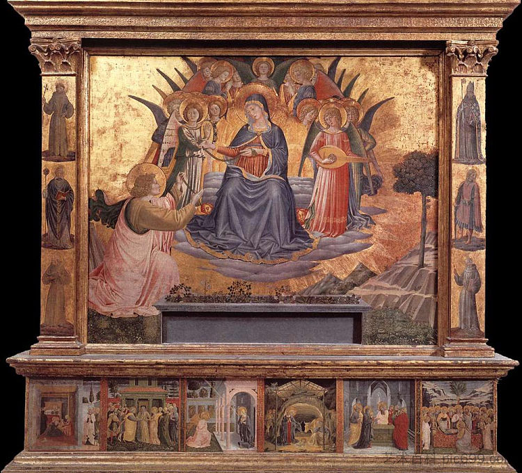 麦当娜·德拉·辛托拉 Madonna della Cintola (1450)，贝诺佐·哥佐利