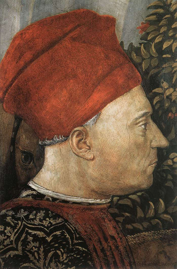 马古斯巴尔萨泽的游行（细节） Procession of the Magus Balthazar (detail) (1459 - 1461)，贝诺佐·哥佐利