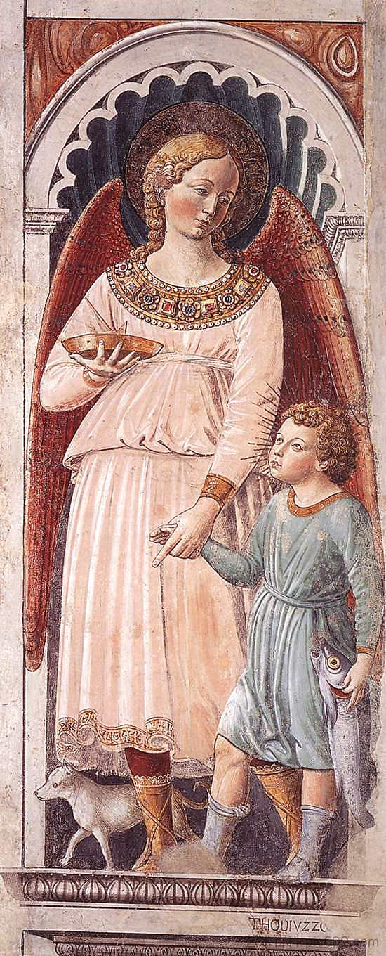 拉斐尔和托比亚斯 Raphael and Tobias (1464 - 1465),贝诺佐·哥佐利