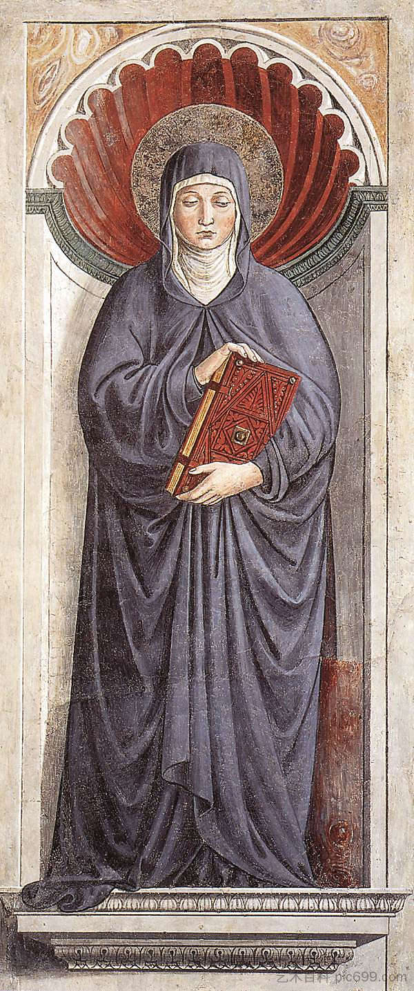 圣莫尼卡 St. Monica (1464 - 1465),贝诺佐·哥佐利