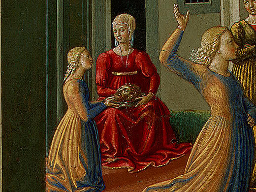 莎乐美之舞（局部） The Dance of Salome (detail) (1461 - 1462)，贝诺佐·哥佐利