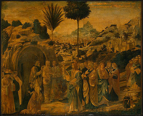 拉撒路的复活 The Raising of Lazarus (c.1497)，贝诺佐·哥佐利