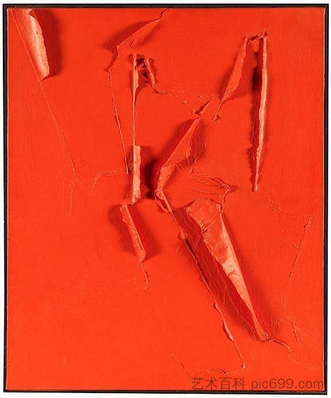 火焰红色帆布 Toile rouge flamme (1973)，伯纳德·奥贝尔廷