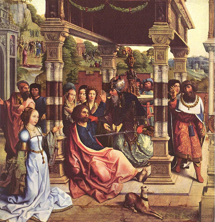 圣托马斯和马蒂亚斯的祭坛画 Altarpiece of Sts Thomas and Matthias (c.1512)，伯纳德·范·奥利