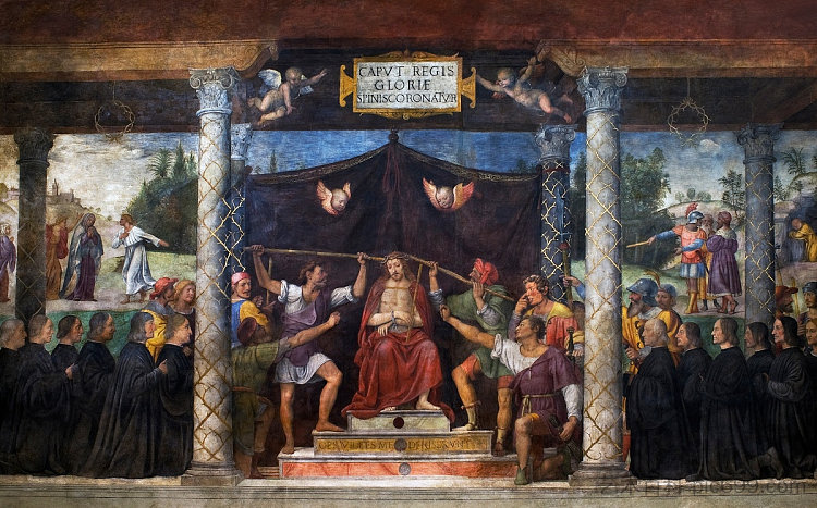 基督冠以荆棘 Christ Crowned with Thorns (c.1522; Italy  )，贝纳迪诺·卢伊尼