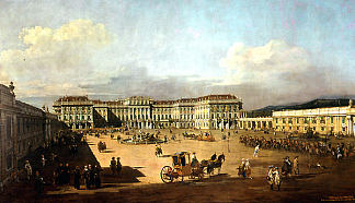 美泉宫 Schloss Schonbrunn (1760)，贝尔纳多·贝洛托