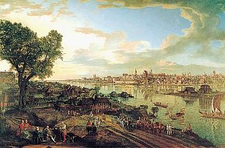 从布拉格看华沙 View of Warsaw from Praga (1770)，贝尔纳多·贝洛托