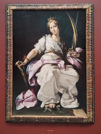 亚历山大的圣凯瑟琳 Saint Catherine of Alexandria (c.1615; Italy                     )，别·斯特劳兹