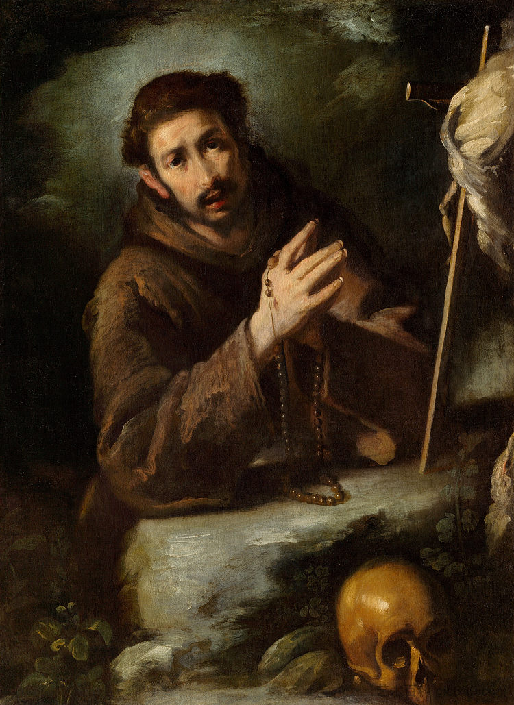 祈祷中的圣方济各 Saint Francis in Prayer，别·斯特劳兹