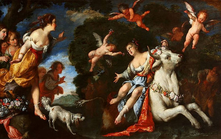 欧罗巴的绑架 The Abduction of Europa (c.1640 - c.1644)，别·斯特劳兹