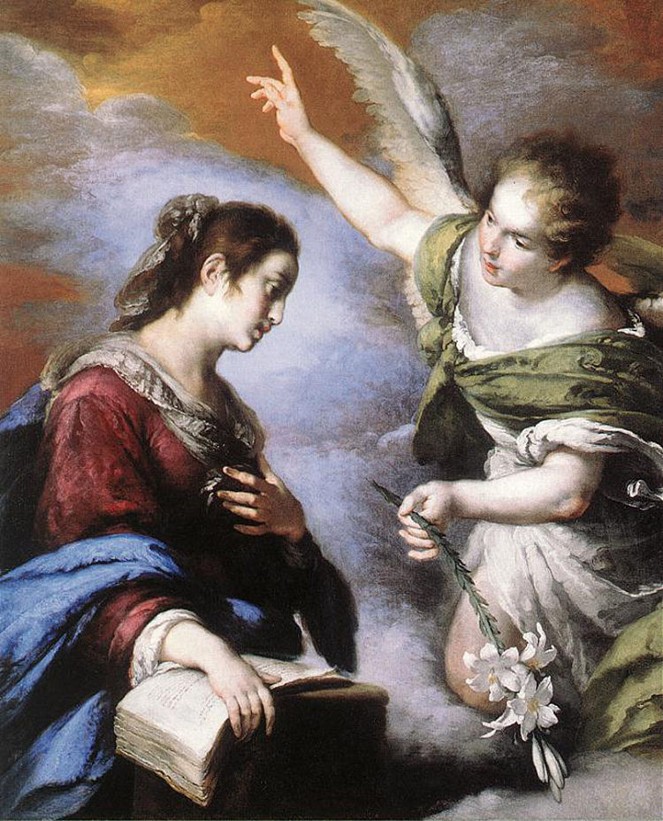 天使报喜 The Annunciation (1643 - 1644)，别·斯特劳兹