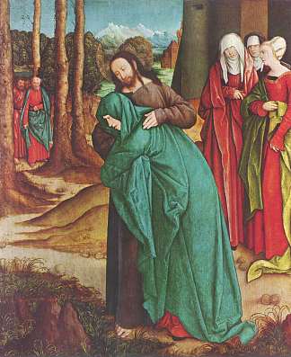 基督离开他的母亲 Christ Taking Leave of His Mother (c.1520)，伯尔尼哈德·斯特格尔
