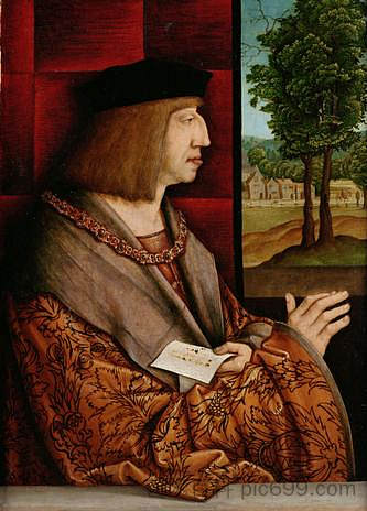 马克西米利安一世皇帝 (1459-1519) Emperor Maximilian I (1459-1519),伯尔尼哈德·斯特格尔