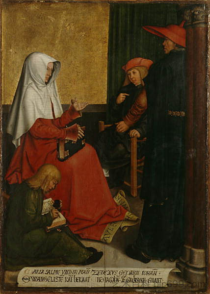 圣玛丽莎乐美和西庇太与福音传教士约翰和詹姆斯大帝 St. Mary Salome and Zebedee with John the Evangelist and James the Great (c.1505 - c.1506)，伯尔尼哈德·斯特格尔