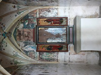三联画：内左翼圣菲利普，圣詹姆斯大右翼 Triptych: Inner left Wing St. Philip, St. James the Great Right (1480)，伯尔尼哈德·斯特格尔
