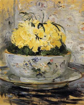 水仙花 Daffodils (1885)，贝尔特·摩里索特