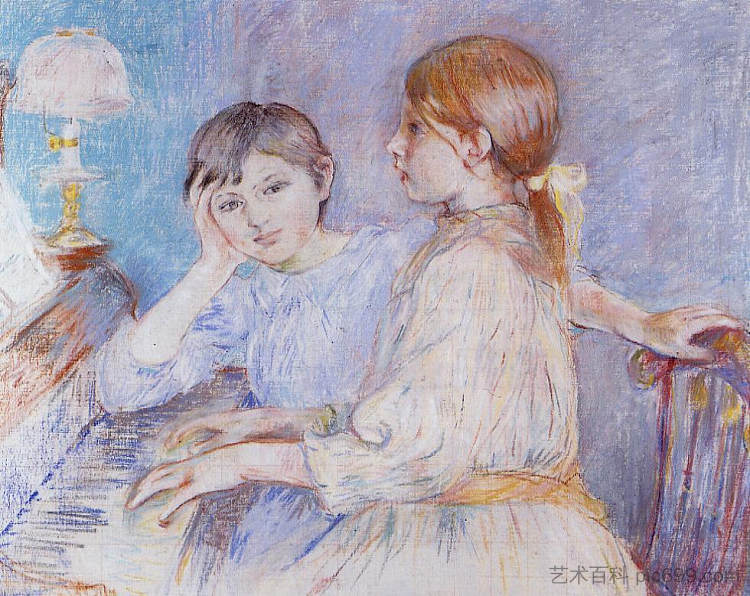 钢琴 The Piano (1889)，贝尔特·摩里索特