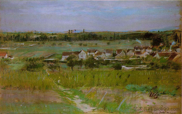 莫雷库尔村 The village of Maurecourt (1873)，贝尔特·摩里索特