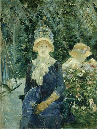 花园里的女人 Woman in a Garden (1882 – 1883)，贝尔特·摩里索特
