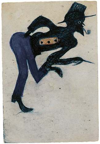 无题（穿蓝裤子的男人） Untitled (Man in Blue Pants) (c.1939)，比尔·特雷勒